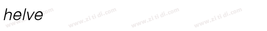 helvetica Light Obli字体转换